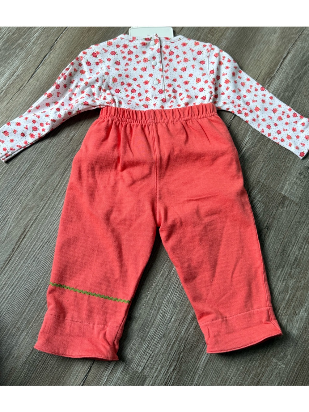 VTG NEW 3 Piece Buster Brown Fleece Outfit Jacket Floral 12 Months Outfit - Picture 7 of 9